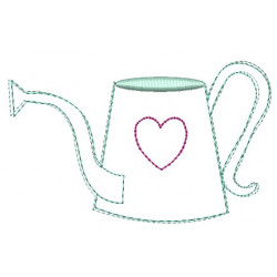 Stickdatei - Gießkanne Doodle